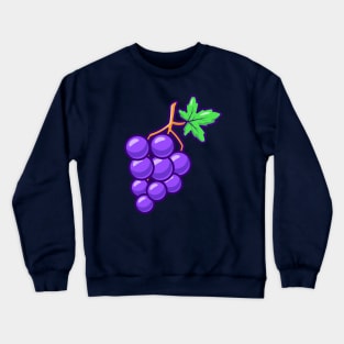 Grape Fruit Cartoon Crewneck Sweatshirt